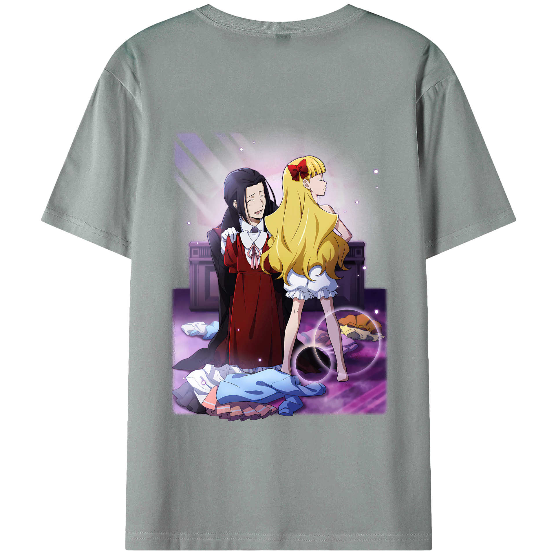 （画像用） 文豪ストレイドッグス Bungo Stray Dogs 綿100％ メンズ半袖Tシャツ（バックプリント） 通気性